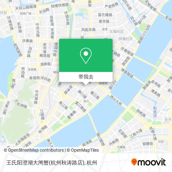 王氏阳澄湖大闸蟹(杭州秋涛路店)地图
