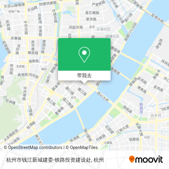 杭州市钱江新城建委-铁路投资建设处地图