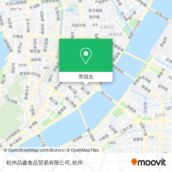 杭州品鑫食品贸易有限公司地图