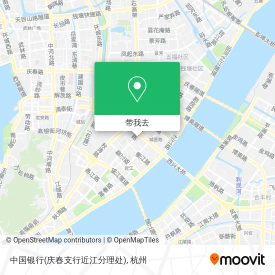 中国银行(庆春支行近江分理处)地图