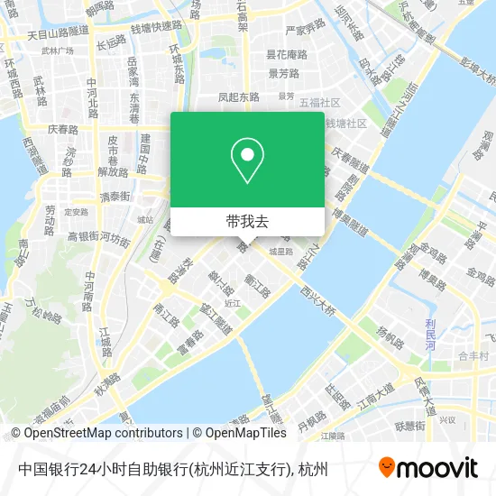 中国银行24小时自助银行(杭州近江支行)地图