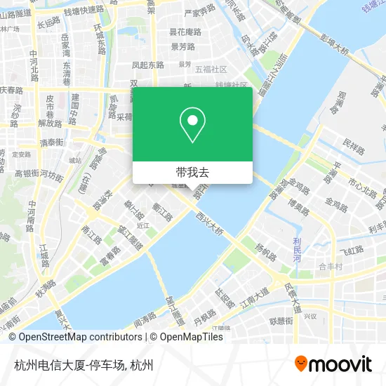 杭州电信大厦-停车场地图