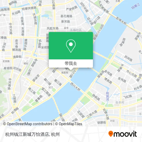杭州钱江新城万怡酒店地图