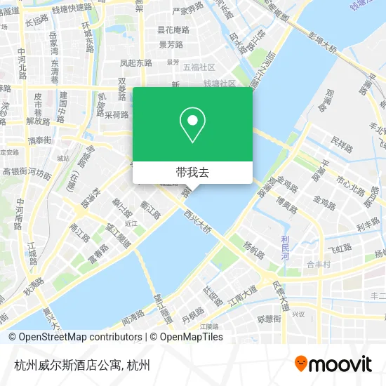 杭州威尔斯酒店公寓地图