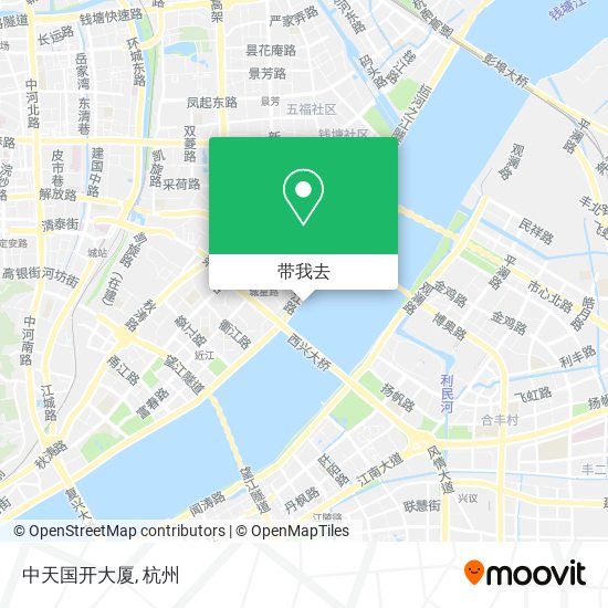 中天国开大厦地图