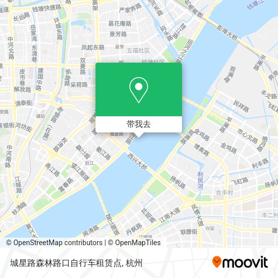 城星路森林路口自行车租赁点地图