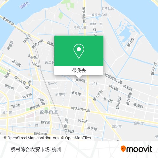 二桥村综合农贸市场地图