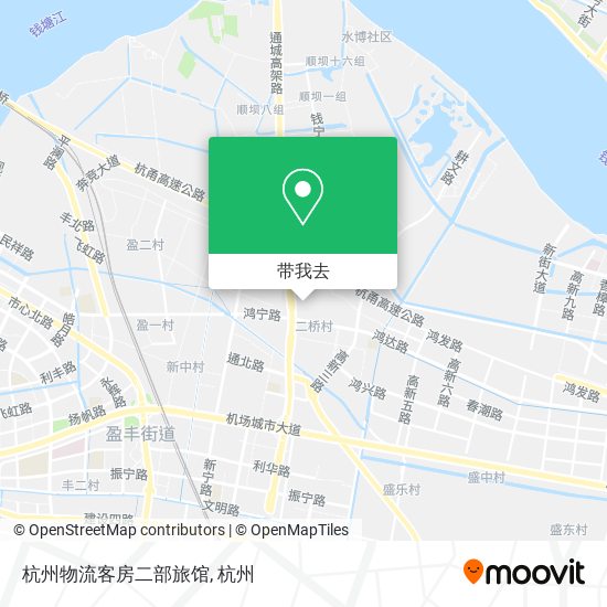 杭州物流客房二部旅馆地图