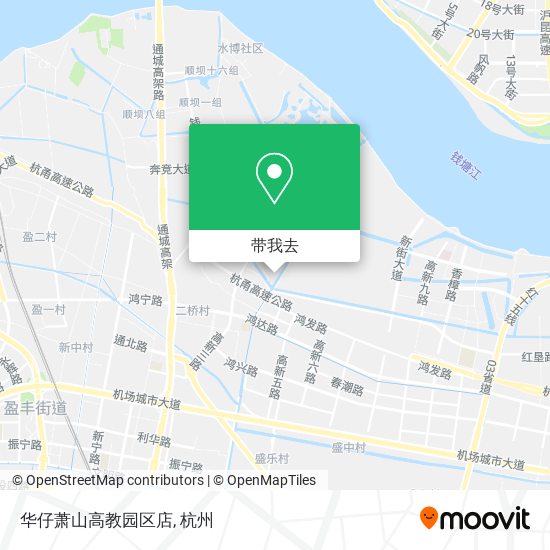 华仔萧山高教园区店地图