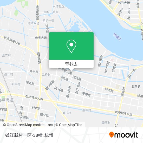 钱江新村一区-38幢地图