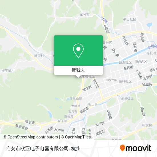 临安市欧亚电子电器有限公司地图