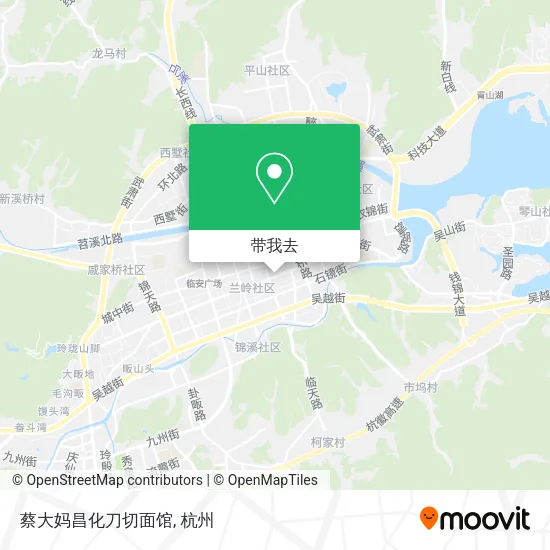蔡大妈昌化刀切面馆地图