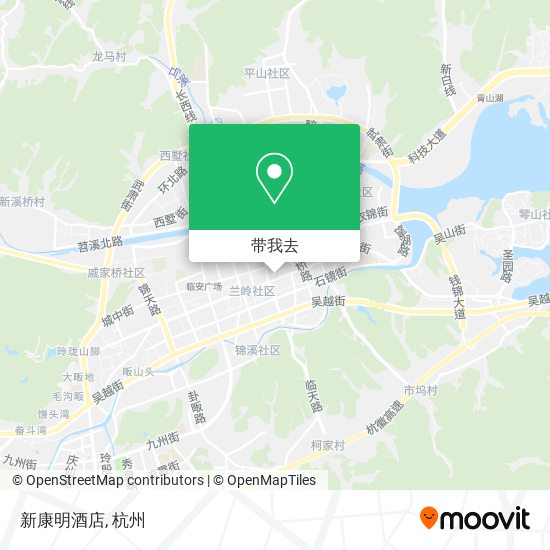 新康明酒店地图
