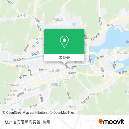 杭州临安爱琴海宾馆地图
