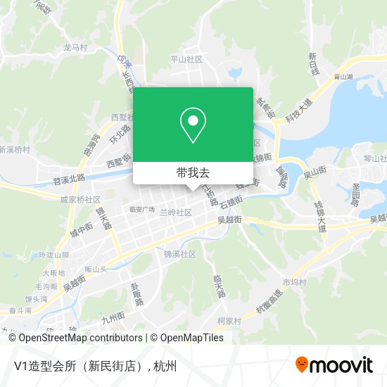 V1造型会所（新民街店）地图