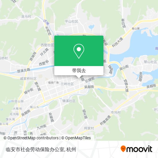 临安市社会劳动保险办公室地图