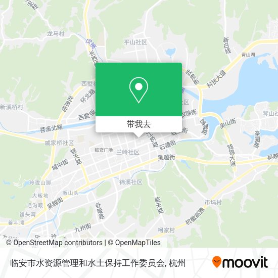 临安市水资源管理和水土保持工作委员会地图