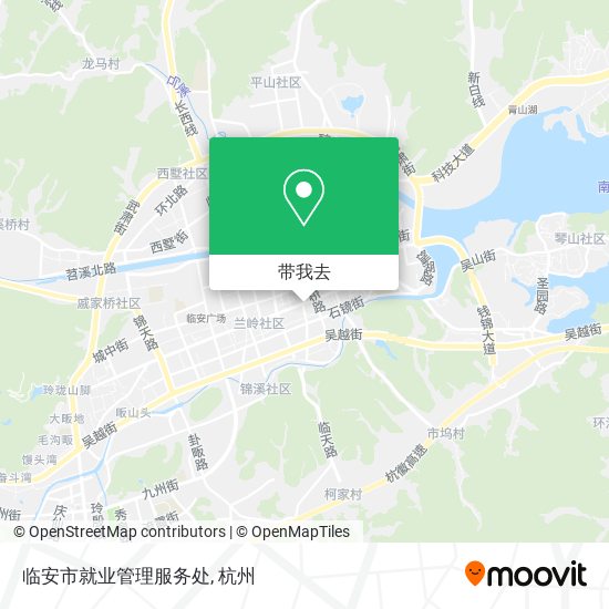 临安市就业管理服务处地图