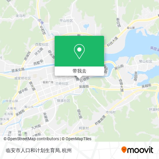 临安市人口和计划生育局地图