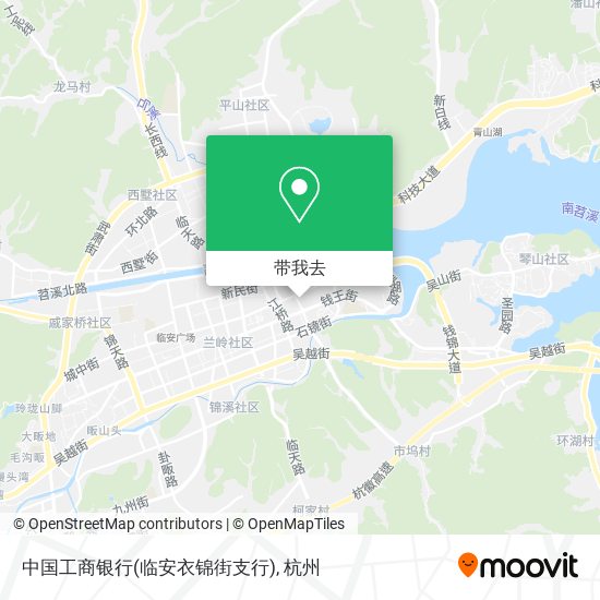 中国工商银行(临安衣锦街支行)地图
