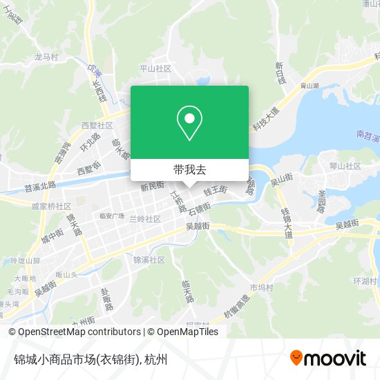 锦城小商品市场(衣锦街)地图