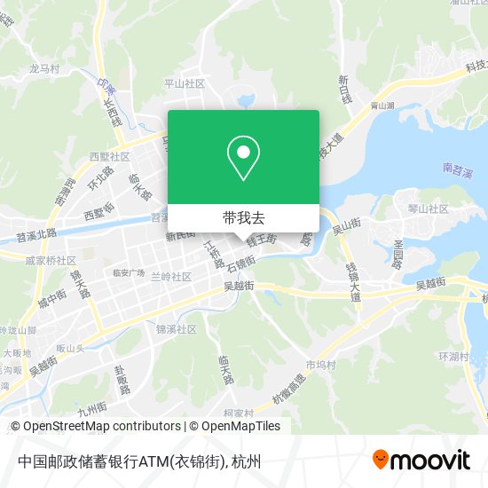 中国邮政储蓄银行ATM(衣锦街)地图