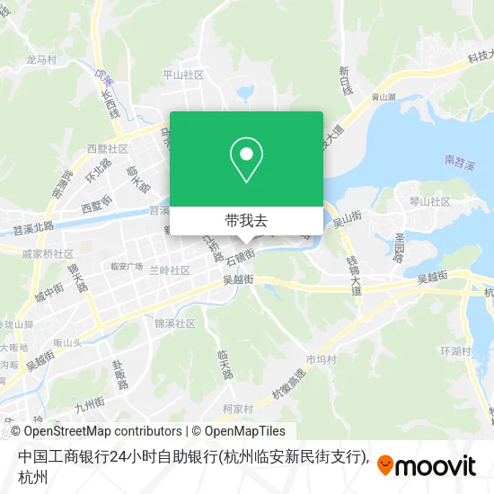 中国工商银行24小时自助银行(杭州临安新民街支行)地图