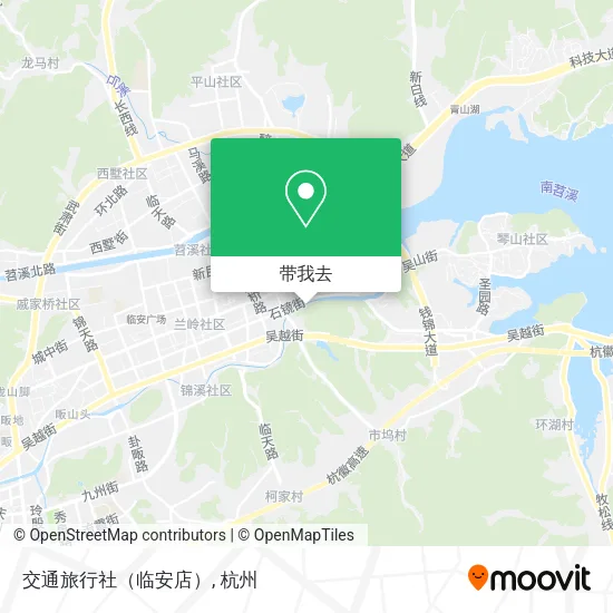 交通旅行社（临安店）地图