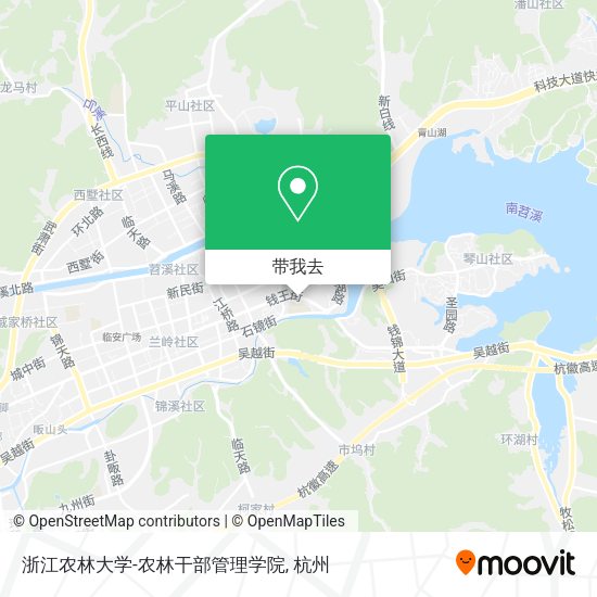 浙江农林大学-农林干部管理学院地图