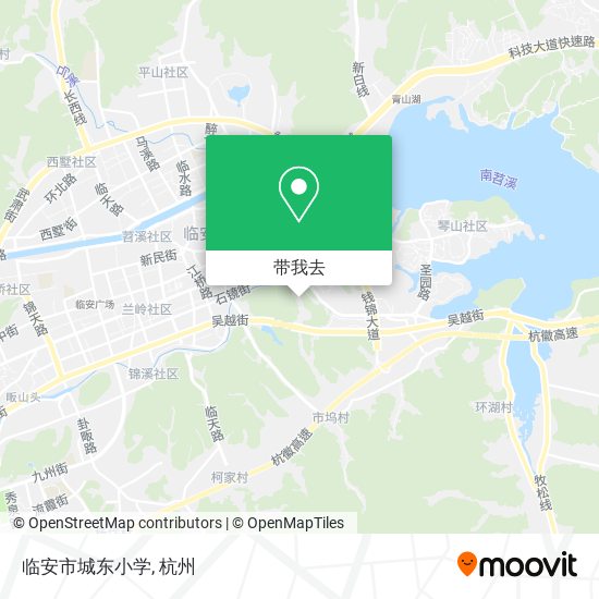 临安市城东小学地图