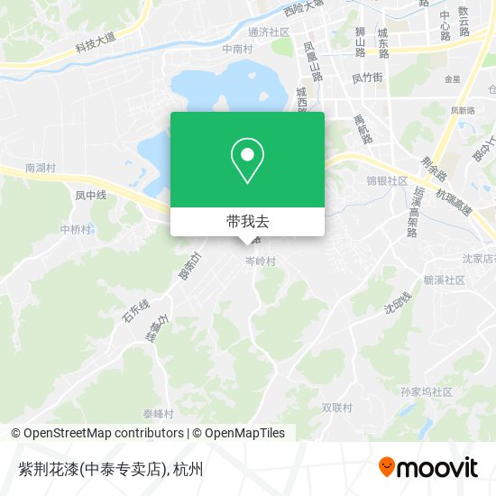 紫荆花漆(中泰专卖店)地图