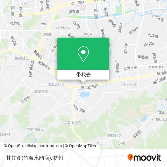 甘其食(竹海水韵店)地图