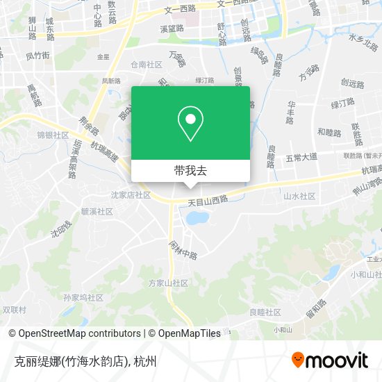 克丽缇娜(竹海水韵店)地图