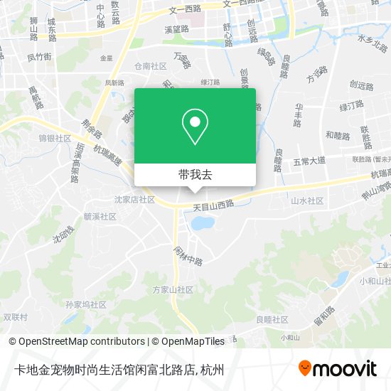 卡地金宠物时尚生活馆闲富北路店地图
