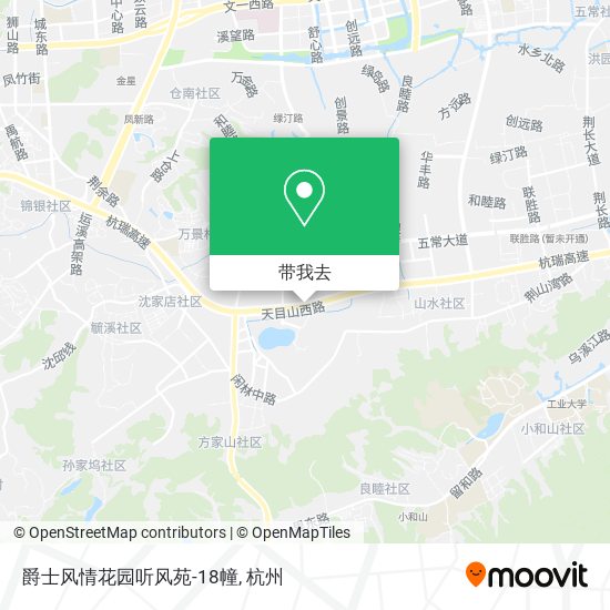 爵士风情花园听风苑-18幢地图