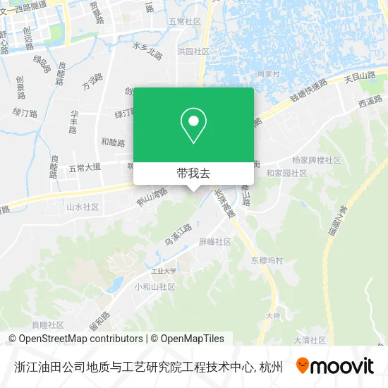 浙江油田公司地质与工艺研究院工程技术中心地图