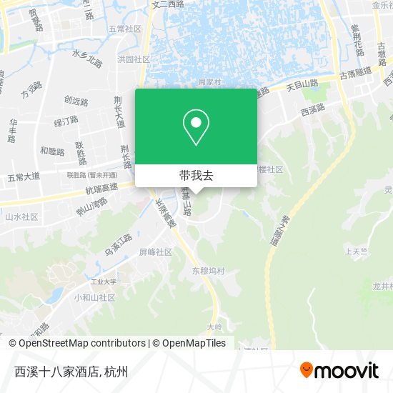 西溪十八家酒店地图