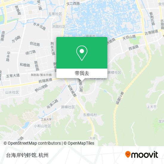 台海岸钓虾馆地图