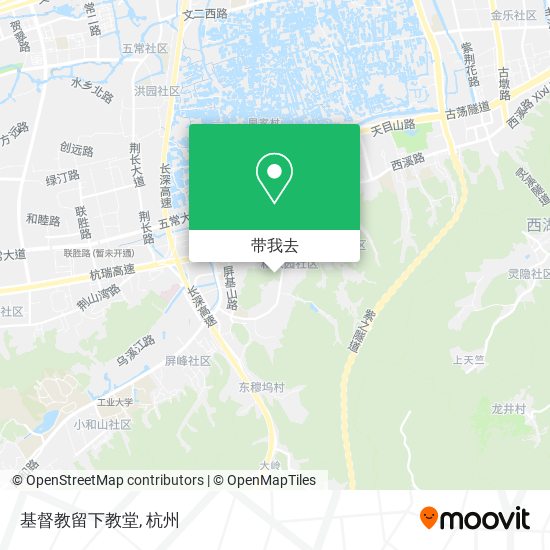 基督教留下教堂地图