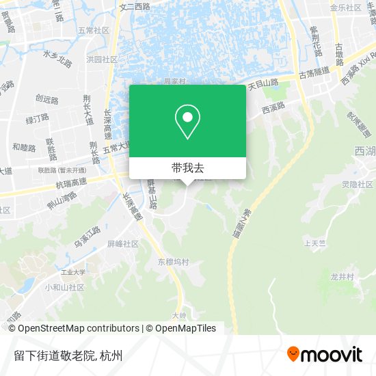 留下街道敬老院地图