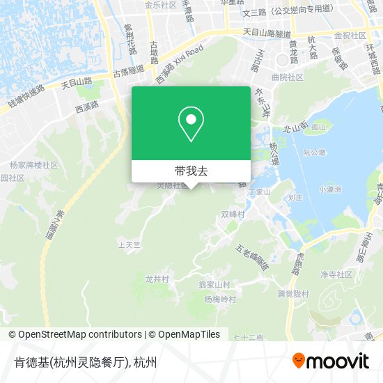 肯德基(杭州灵隐餐厅)地图