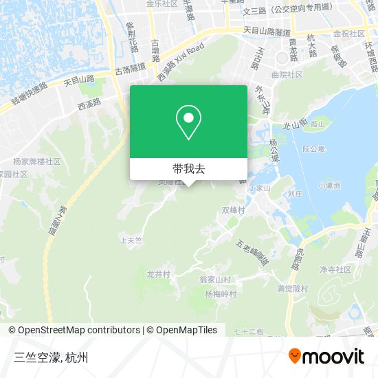 三竺空濛地图