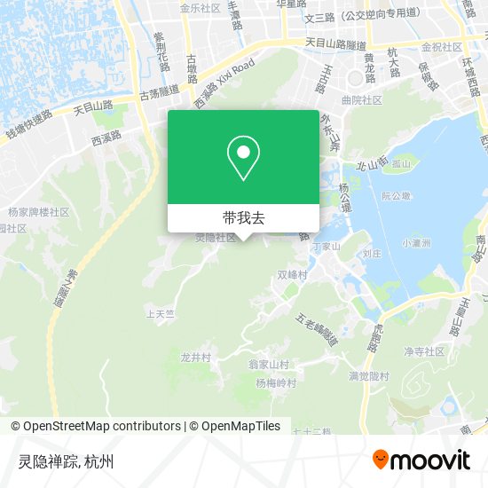 灵隐禅踪地图