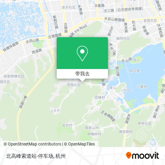北高峰索道站-停车场地图