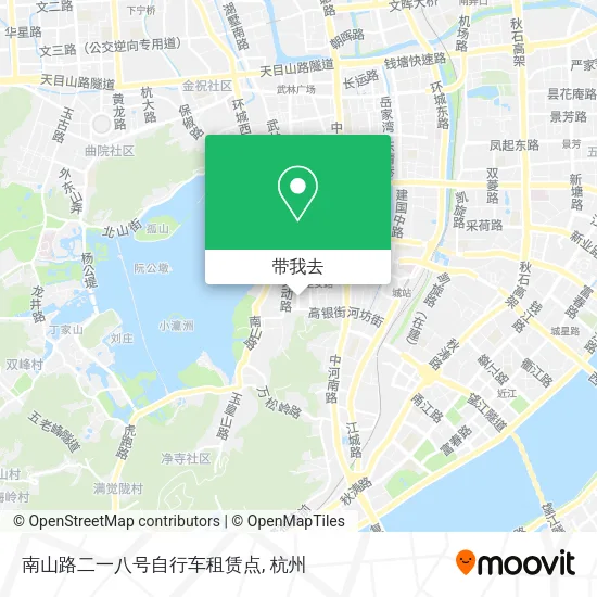 南山路二一八号自行车租赁点地图