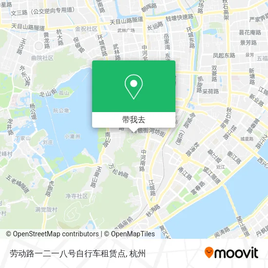 劳动路一二一八号自行车租赁点地图