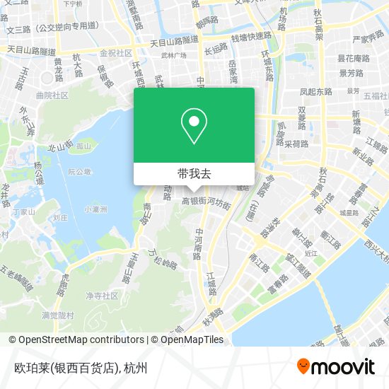 欧珀莱(银西百货店)地图