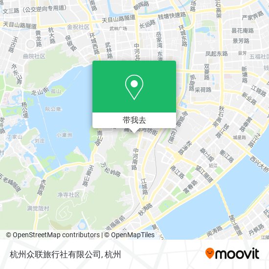 杭州众联旅行社有限公司地图