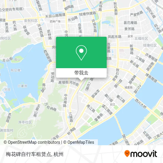 梅花碑自行车租赁点地图