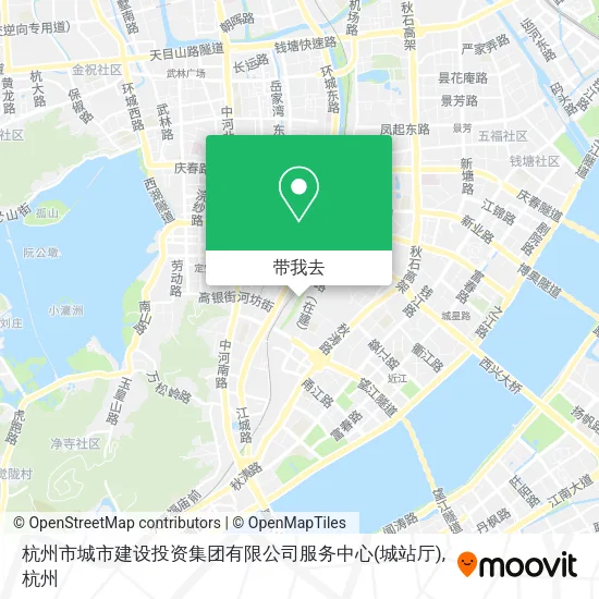 杭州市城市建设投资集团有限公司服务中心(城站厅)地图